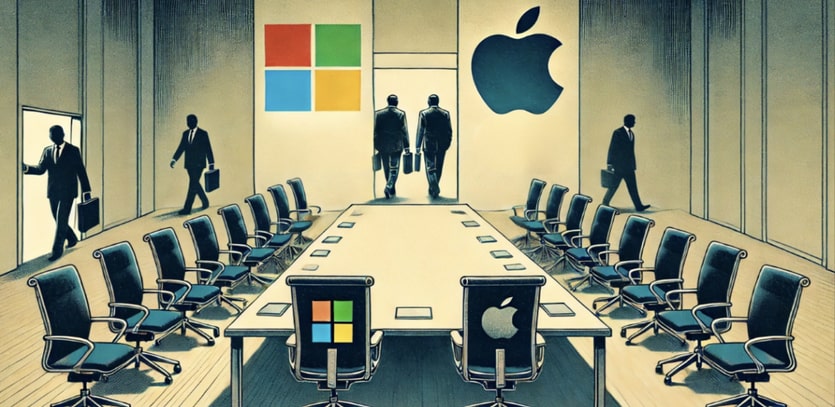 Apple and Microsoft leave board room