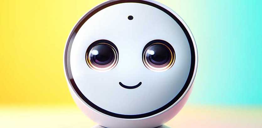 Cute, friendly robot