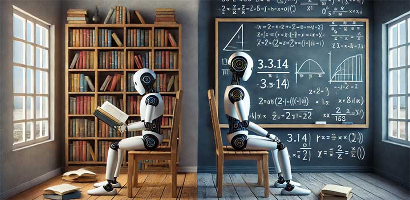 Robots reading math