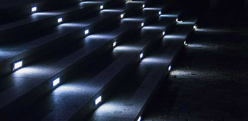 Stairs at night